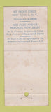Matchbook Cover - EH Miller Trucking New York City WORN 30 Stick