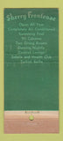 Matchbook Cover - Sherry Frontenac Miami Beach FL WORN 30 Stick
