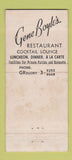 Matchbook Cover - Gene Boyle's Clifton NJ WEAR 21 Strike Feature