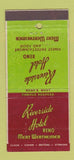 Matchbook Cover - Riverside Hotel Reno NV 30 Stick