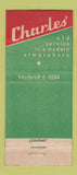 Matchbook Cover - Charles' Cafe Oyster Bar New York City 21 Strike Feature