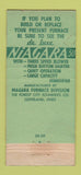 Matchbook Cover - Niagara Furnaces Rundell Weigel Buffalo NY 21 Strike Feature