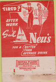 Matchbook Cover - Neu's Cocktail Loung Newark NJ 40 Strike
