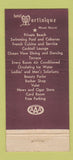 Matchbook Cover - Hotel Martinique Miami Beach FL 21 Strike Feature