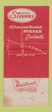 Matchbook Cover - Stevens Charcoal Steaks Elmhurst IL WEAR 30 Strike