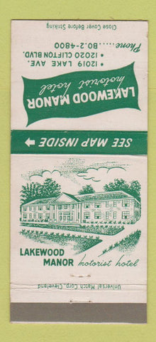 Matchbook Cover - Lakewood Manor Motorist Hotel OH 30 Strike