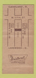 Matchbook Cover - Lakewood Manor Motorist Hotel OH 30 Strike