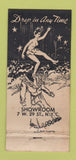 Matchbook Cover - Gold Craft Pajamas girlie New York City WEAR 30 Stick