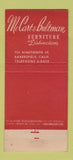 Matchbook Cover - McCart & Bultman Furniture Bakersfield CA 21 Strike Feature