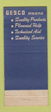 Matchbook Cover - GE General Electric Pittsburgh PA 30 Stick