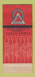 Matchbook Cover - National Bolt Nut Brooklyn NY WEAR 21 Strike Feature