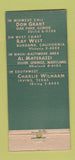 Matchbook Cover - Lith Kem Ko Chemical Brooklyn NY WEAR 21 Strike Feature