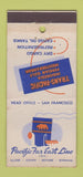 Matchbook Cover - Pacific Far East Line Shipping 30 Stick