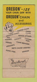 Matchbook Cover - Oregon Chain Saw Portland OR 30 Strike