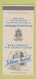 Matchbook Cover - Abbey Hotel New York City 30 Strike