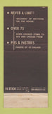 Matchbook Cover - Town Cafeteria Alhambra CA 30 Stick
