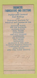 Matchbook Cover - Braden Steel Buildings Tulsa OK 30 Strike