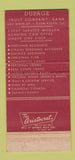 Matchbook Cover - Dupage Trust Glen Ellyn IL 30 Strike