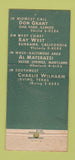 Matchbook Cover - Lith Kem Ko Chemical Brooklyn NY  21 Strike Feature