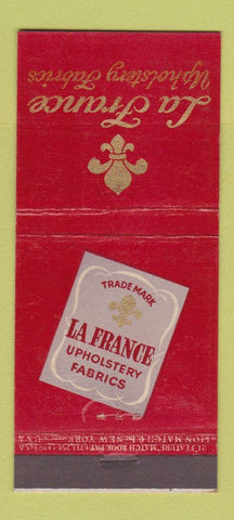 Matchbook Cover - La France Upholstery Fabric 21 Strike Feature