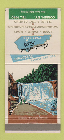 Matchbook Cover - Cumberland Falls State Park Corbin KY 30 Strike