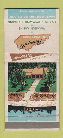 Matchbook Cover - Pennyrise State Park Dawson Springs KY 30 Strike