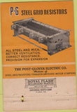Matchbook Cover - Post Glover Steel Grid Resistors Cincinnati OH 40 Strike