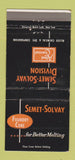 Matchbook Cover - Semet Solvay Foundry Coke Buffalo NY Detroit WEAR 30 Strike