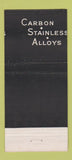 Matchbook Cover - CA Roberts Steel Chicago Detroit St Louis 30 Stick