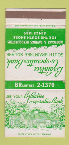 Matchbook Cover - Braintree COOP Bank MA 30 Strike
