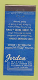 Matchbook Cover - Jordan Motors Dodge Plymouth Mishawaka IN 21 Strike Feature