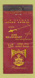 Matchbook Cover - Newarker Restaurants Newark NJ WEAR 21 Strike Feature