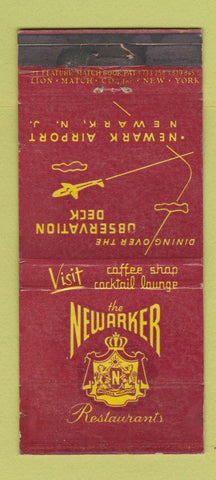 Matchbook Cover - Newarker Restaurants Newark NJ WEAR 21 Strike Feature