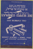 Matchbook Cover - Die Supply Co Cleveland OH 40 Strike