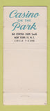 Matchbook Cover - Essex House New York City  30 Stick