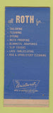 Matchbook Cover - Roth Cleaners Pottstown PA 30 Strike