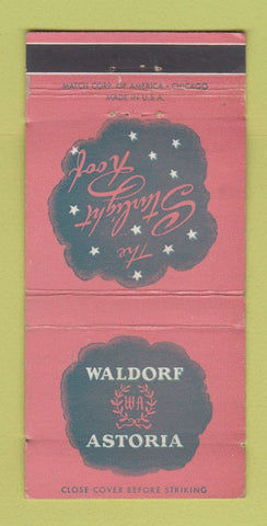 Matchbook Cover - Waldorf Astoria Hotel New York City WEAR 30 Strike