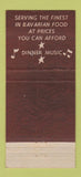 Matchbook Cover - Jim Bo Restaurant Bavarian West Palm Beach FL 30 Stick