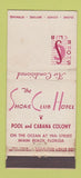 Matchbook Cover - Shore Club Hotel Miami Beach FL WEAR 30 Stick