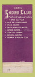 Matchbook Cover - Shore Club Hotel Miami Beach FL WEAR 30 Stick