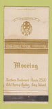 Matchbook Cover - Mooring Cold Spring Harbor LI NY WEAR 30 Strike