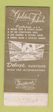 Matchbook Cover - Golden Falcon Hotel Pompano Beach FL 30 Strike