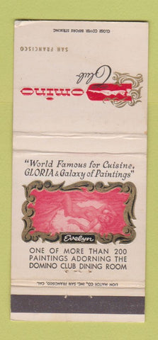 Matchbook Cover - Comino Club San Francisco CA girlie 30 Strike