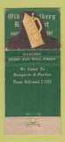 Matchbook Cover - Old Heidelberg Hallandale FL WEAR DISPLAY 21 Strike Feature