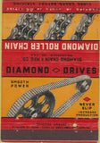 Matchbook Cover - Diamond Roller Chain Indianapolis IN 40 Strike