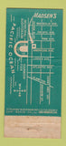 Matchbook Cover - Madsen's Restaurant Long Beach CA 21 Strike Feature