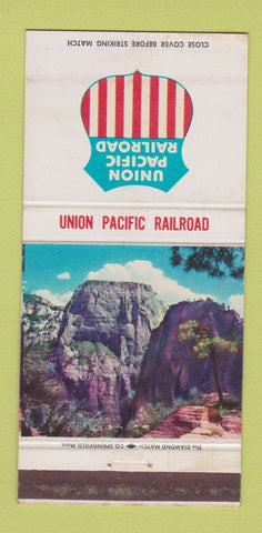 Matchbook Cover - Union Pacific Railroad Zion National Park UT WEAR 30 Strike