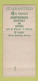 Matchbook Cover - First National Bank NC WEAR 30 Strike