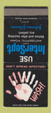 Matchbook Cover - InterSept Antiseptic Foam Johnson & Johnson 30 Strike