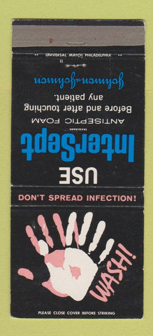Matchbook Cover - InterSept Antiseptic Foam Johnson & Johnson 30 Strike